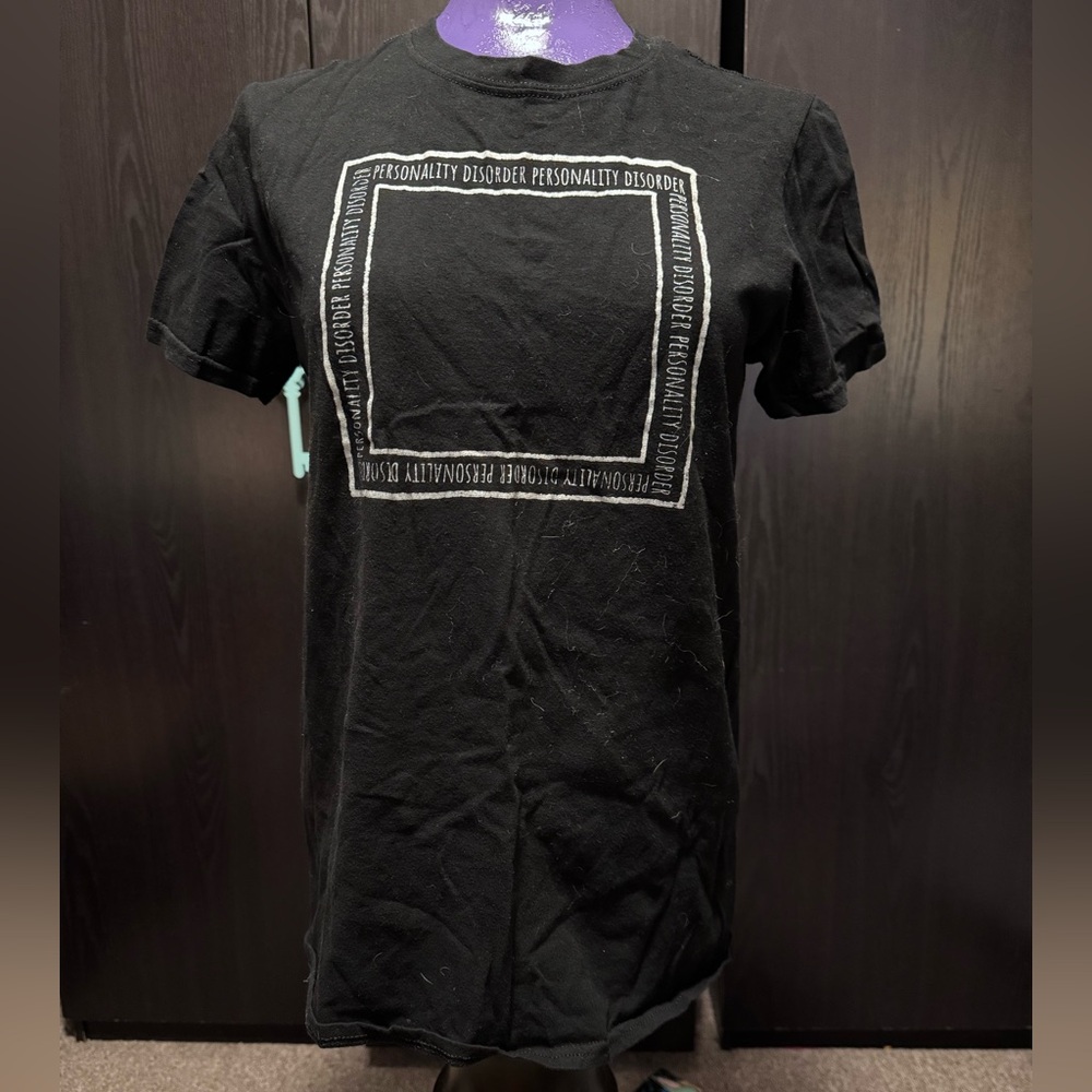 Black Graphic Tee with Bold Design